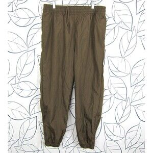 Weekday Men’s Brown Andrew Woven Joggers Nylon Track Pants Size L NWOT